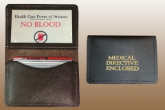 Leather Medical Directive Case