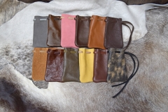 12 Assorted Small leather  Pouches