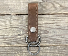 Amber Harness Leather Custom Deluxe Key Loop (Bundle Price Available)