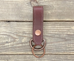 Merlot Mesa Leather Custom Deluxe Key Loop (Bundle Price Available)