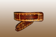 Hand Tooled Leather guitar strap