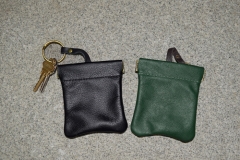 Snap Leather Key Pouch