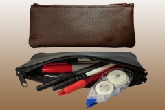 Lined Leather Pouch