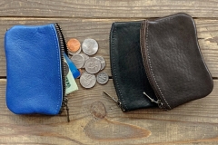 Horween Essex Leather Zipper Wallet