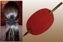 Leather Barrette