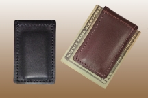 Magnetic Leather Money Clip