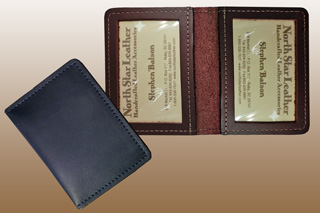 Double Window Leather ID Case