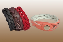 5 Strand Braided Leather Bracelet