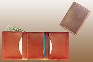 Horween Leather Trifold Wallet