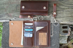 Horween Leather Credit Card Trucker Wallet