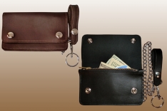 Small Leather Trucker Wallet