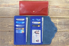 Horween Essex Women's Leather Card Clutch Wallet