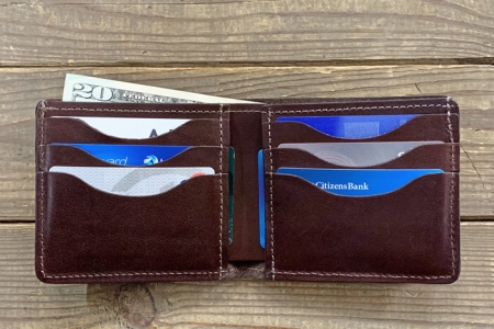 Premium Leather Bifold Credit Card Wallet