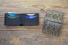 Rattlesnake Skin Front Pocket Wallet