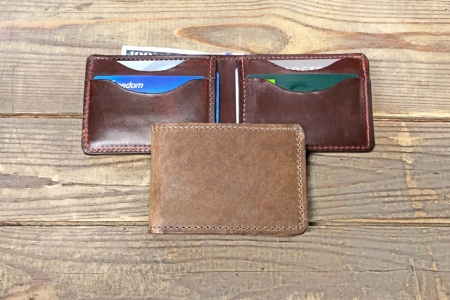 Horween Leather Front Pocket Wallet: North Star Leather Co.