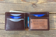Premium Leather Window Credit Card Bifold