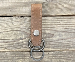 Amber Harness Leather Custom Deluxe Key Loop (Bundle Price Available)