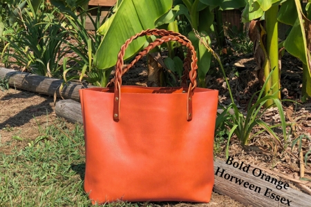  Handmade real leather bucket bag - Soft veg tanned leather :  Handmade Products