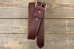 Merlot Mesa Leather Belt