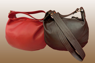 Mini Leather Hobo Bag
