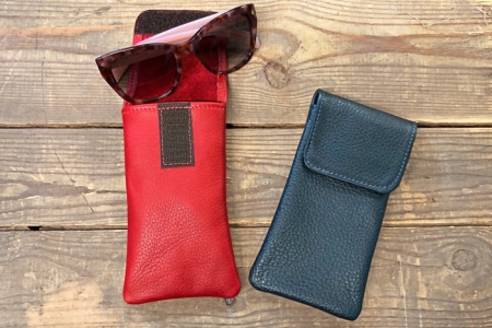 Soft Leather Eyeglass Case