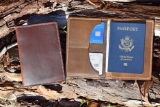 Horween Leather Passport Wallet