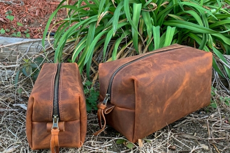 Copper Rough \u0026 Tough Leather Dopp Kit 