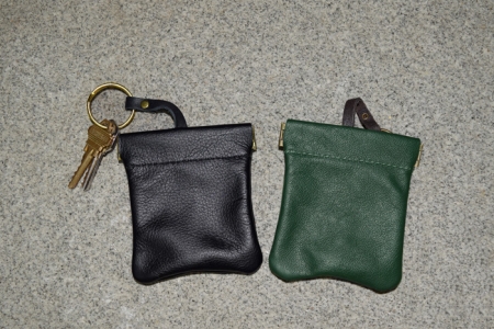 leather key purse