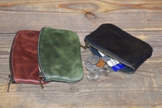 Horween Leather Zipper Wallet
