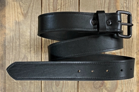 Black-Excalibur Leather Belt: North Star Leather Co.