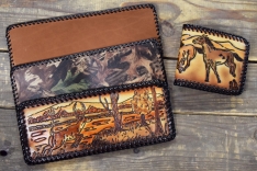 Hand Laced Prison Bifold Leather Wallet